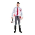 thumbnail image 1 of Halloween Raincoat Rainwear Cosplay Costume Zombie Mens Bloody Killer Rain Poncho, 1 of 4