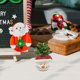 thumbnail image 1 of Plantas artificiales en macetas navideñas, maceta de imitación, adorno navideño, artesanía exquisita, maceta de resina realista de 7x7x11cm para sala Muñeco de nieve BLESIY Centros de mesa de escritorio, 1 of 8