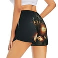 thumbnail image 3 of Goofa Creative Poker Printed Women 2 in 1 Running Shorts,Quick Dry Athletic Workout Shorts,High Waisted Athletic Shorts with Liner Pockets-Large, 3 of 9