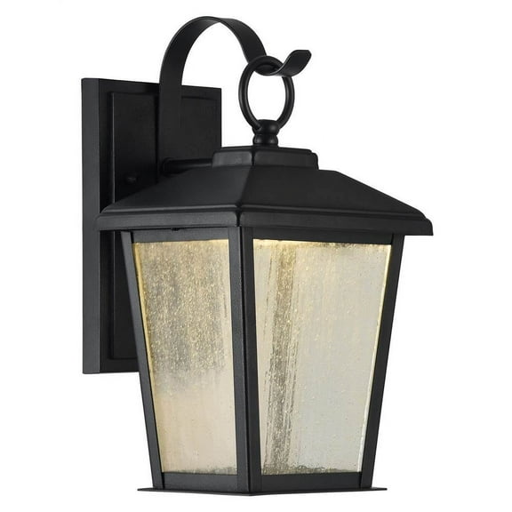 CHLOE Lighting KIRTON Transitional LED Textured Black Outdoor Wall Sconce 12" Tall