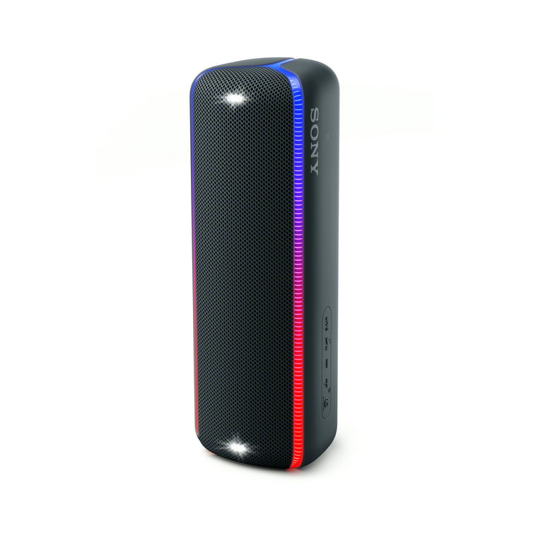 Sony Portable Bluetooth Speaker with LED Lighting, Black, SRSXB32
