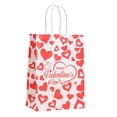 thumbnail image 1 of Valentines's Day Heart-shaped Handbag Kraft Paper Bag Gift Bag Bread Packaging Candy Shopping Bag, 1 of 7