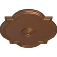 thumbnail image 3 of Ekena Millwork 24"W x 20 1/2"H x 1 1/8"P Waltz Ceiling Medallion (Fits Canopies up to 5 1/4"), Hand-Painted Polished Copper, 3 of 5