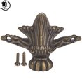thumbnail image 1 of 10PCS Zinc Alloy Wooden Box Feet Leg Hardware Furniture Leg Corner Protector, 1 of 14