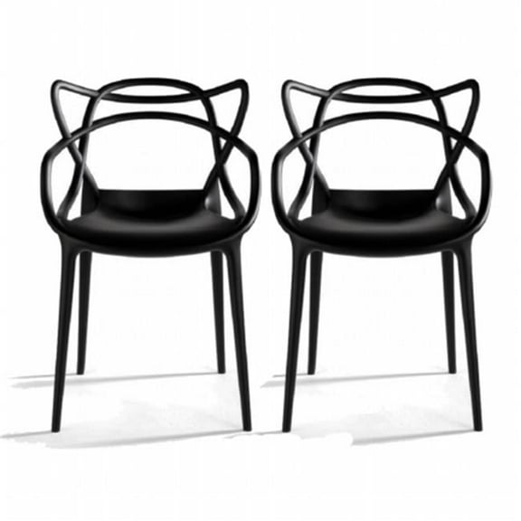 Loop Chair 2-pack, Black