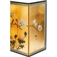 thumbnail image 3 of Oriental Furniture Love Birds on traditional gold leaf, wall décor, wall art, 72"W x 36"H, 3 of 4