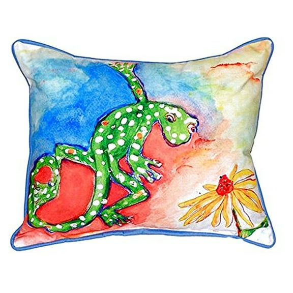 Betsy Drake SN143 11 x 14 in. Gecko Small Indoor & Outdoor Pillow