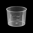 thumbnail image 2 of BQBQERT 10Pcs Measuring Cups with Scale Clear Liquid Mixing Cup Lab Graduated Beaker Measuring Cups for Lab and Kitchen Baking, 2 of 6
