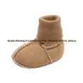 thumbnail image 2 of Otoño/Invierno zapatos integrados para niños pequeños forro polar cuero de gamuza suela suave Babywarm calcetines de aprendizaje antideslizantes, 2 of 4