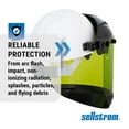 thumbnail image 2 of Sellstrom Full Face Shield Mask with Hard Hat - Arc Flash Rated Protective Mask for Work, for Grinding - ANSI Z87.1 CA3, 2 of 3