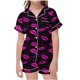 thumbnail image 1 of Odeerbi 2-12 Años Niñas Pijama de Satén de Verano Con Solapa Muesca Camisas de Manga Corta Pantalones Cortos Conjunto Suave San Valentín Ropa de Dormir Juegos de Pijamas de Dos Piezas, 1 of 6