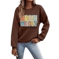 thumbnail image 1 of VBARHMQRT Sweat à Capuche Automne 2024 et Hiver Mode Imprimé Lettre pour Femmes, 1 of 2
