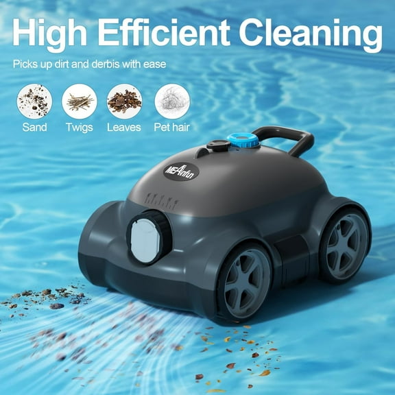 2025 Brand Cordless Robotic Pool Cleaner, 150-Minute Runtime, 2152 Sq Ft