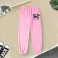 thumbnail image 2 of Gyexs Sweatpants for Girls Elastic Waistband Activewear Back To School Outfits Cargo Pants for Girls 10-12 Activewear (Pink1, 3-4 Years), 2 of 7