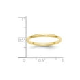 thumbnail image 5 of Primal Gold 10 Karat Yellow Gold 2mm Half Round Band, 5 of 6