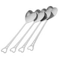 thumbnail image 3 of HEATSHAKING Heart Shape Coffee Spoon Stainless Steel Scoop Tableware for Lovers, 3 of 8