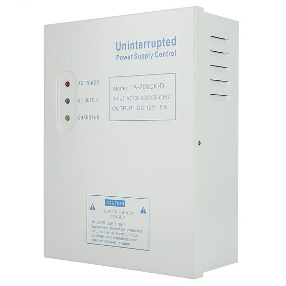 MAYUJIAA AC100-260V to DC12V 5A Power Supply Controller Support Backup Battery for Door Access Control AF323-4689