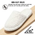 thumbnail image 5 of CHICVOMEY Fuzzy Slippers for women Memory Foam Non-slip House Shoes Plush Faux Fur house slipper Indoor Outdoor, 5 of 9
