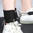 thumbnail image 4 of Correas de tobillo para máquinas de cable, puños de tobillo ajustables para hacer ejercicio, correas de tobillo de gimnasio 2 piezas 1 par de instalación, 4 of 5