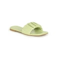 thumbnail image 1 of Women's Square Toe Ruched Flat Slide Sandal 20593, 1 of 6