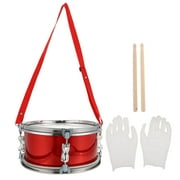 Abbageba 11" Tunable Marching Drum Set for Kids - Stainless Steel Performance Drum
