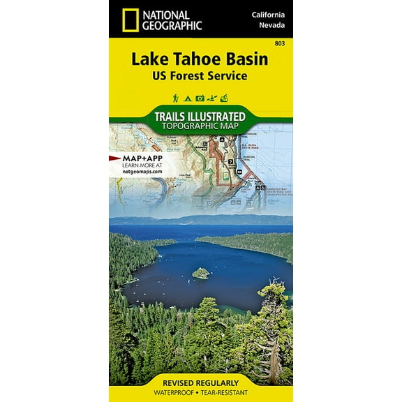 National Geographic Maps: Trails Illustrated: Lake Tahoe Basin [us Forest Service] - Folded Map