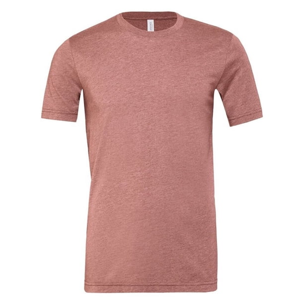 Bella + Canvas - Camiseta de manga corta Cvc en jaspeado para adultos unisex (Malva Jaspeado)