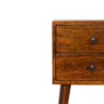 thumbnail image 5 of Petite 2 Drawer Bedside in chestnut finish with Scandinavian legs, 5 of 5