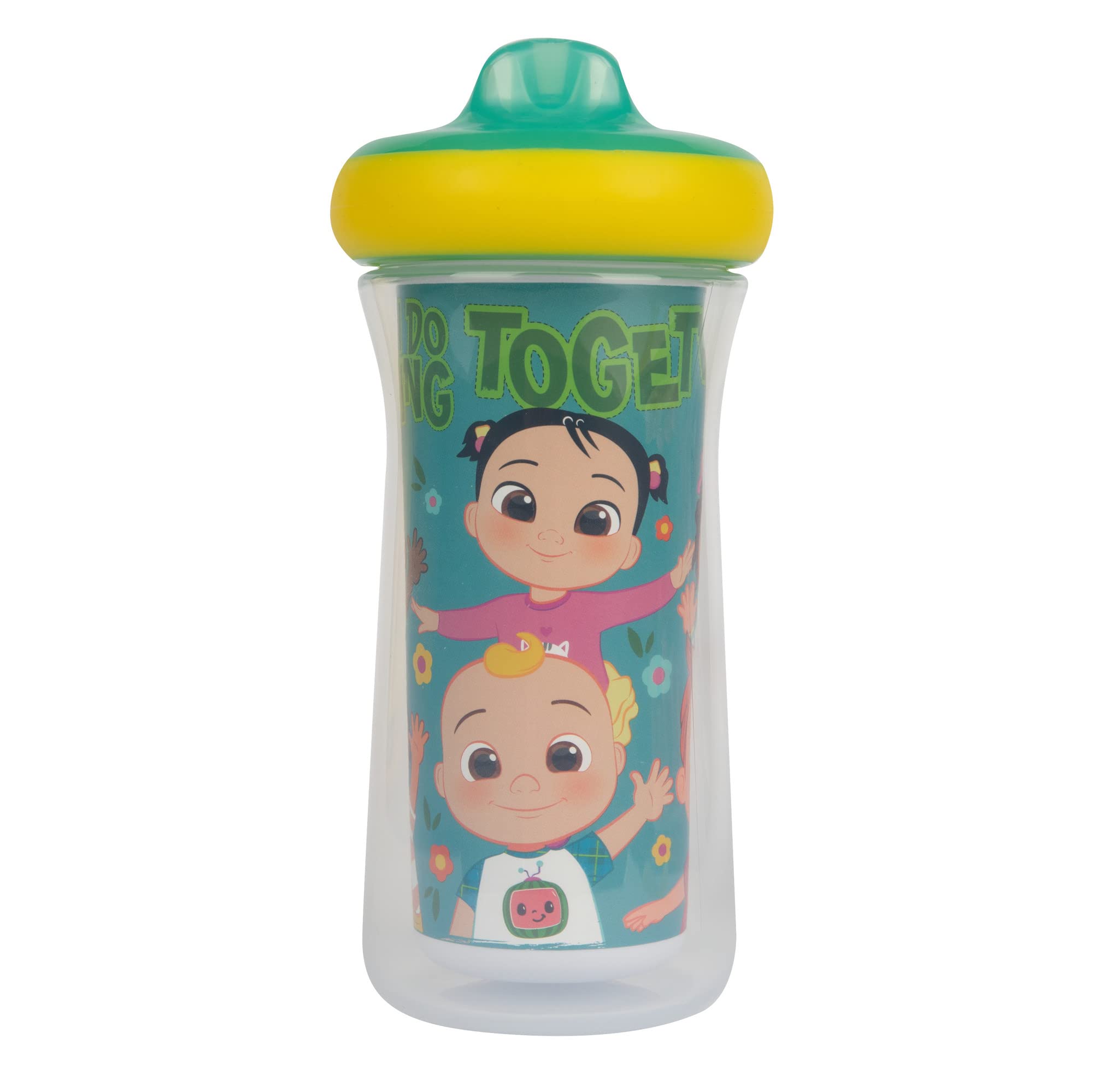 The First Years Cocomelon Kids Insulated Sippy Cups - Dishwasher Safe Spill Proof Toddler Cups - Ages 12 Months and Up - 9 Ounces - 2 Count - image 3 of 7