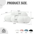thumbnail image 3 of The Magic Home Causeuse 3 Places de 90 Pouces en Bouclé Incurvé Style Nuage, Blanche, 3 of 13