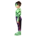 thumbnail image 4 of Disfraz Jazwares Marvel Classic Incredible Hulk 4T para niños pequeños, 4 of 7