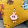 thumbnail image 4 of Llavero con forma de bola de carbón pequeña, bonito colgante de muñeco de bola de pelo con forma de bolsa de peluche de dibujos animados, accesorios para llavero de coche, 4 of 6