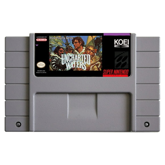 SNES Games Cartridge Uncharted Waters