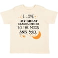 thumbnail image 3 of Inktastic I Love My Great Grandmother to the Moon and Back Boys or Girls Toddler T-Shirt, 3 of 5