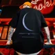 thumbnail image 2 of Camisetas divertidas de media luna para hombre, camisetas de manga corta de gran tamaño con estampado gráfico, camisetas de algodón de hip hop de verano, ropa urbana Y2K, 2 of 5