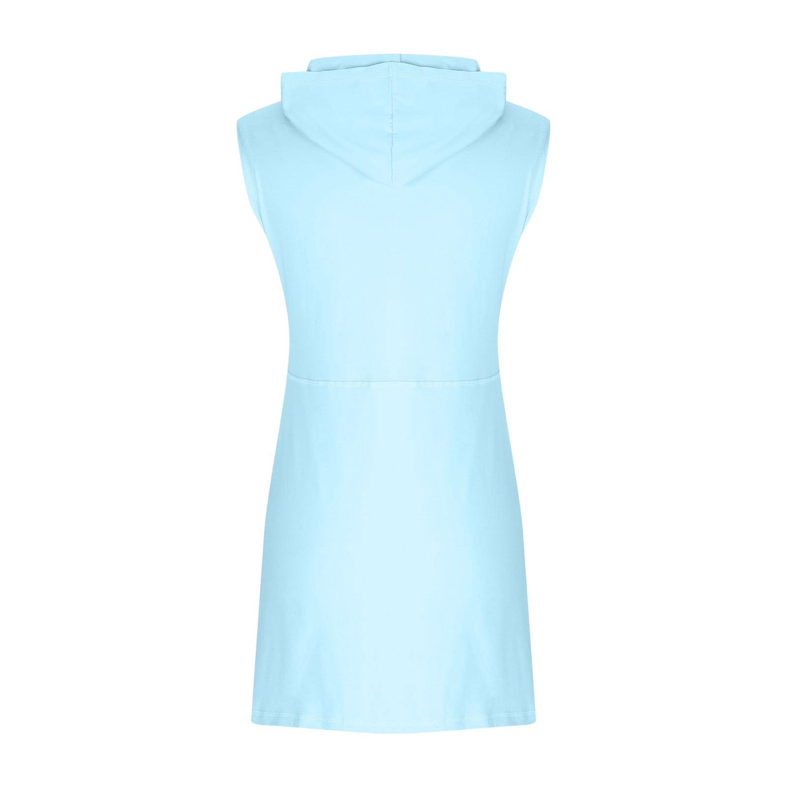 Athletic Dress For Women Sevevn Women's Fitness Outdoor Casual Sleeveless Hoodie Half Zip Sports Mini Tennis Dress No Lining Sleeveless Crew Neck Dress
