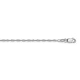 thumbnail image 3 of 10K White Gold Singapore Chain Styles Necklace 1.3 mm 20 inch, 3 of 4
