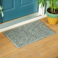 thumbnail image 2 of Indoor/Outdoor Rug, Leaves in Grey 20"x30", 2 of 2