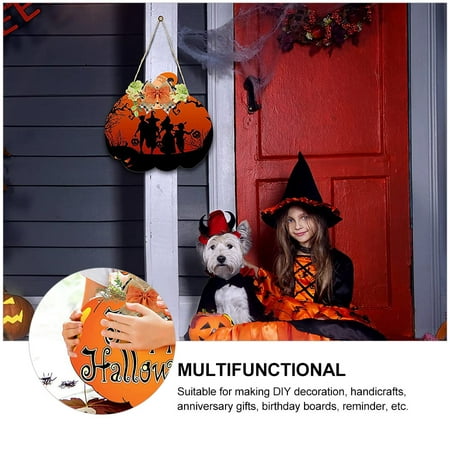 

1Set Halloween DIY Graffiti Wood Chips Kid Hand-painted Craft Toy Graffiti Chips