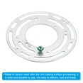 thumbnail image 4 of Unique Bargains 4' Diameter Light Crossbar, Carbon Steel Circle Lamp Fixture with Ground Screw, Silver 2 Pack, 4 of 5