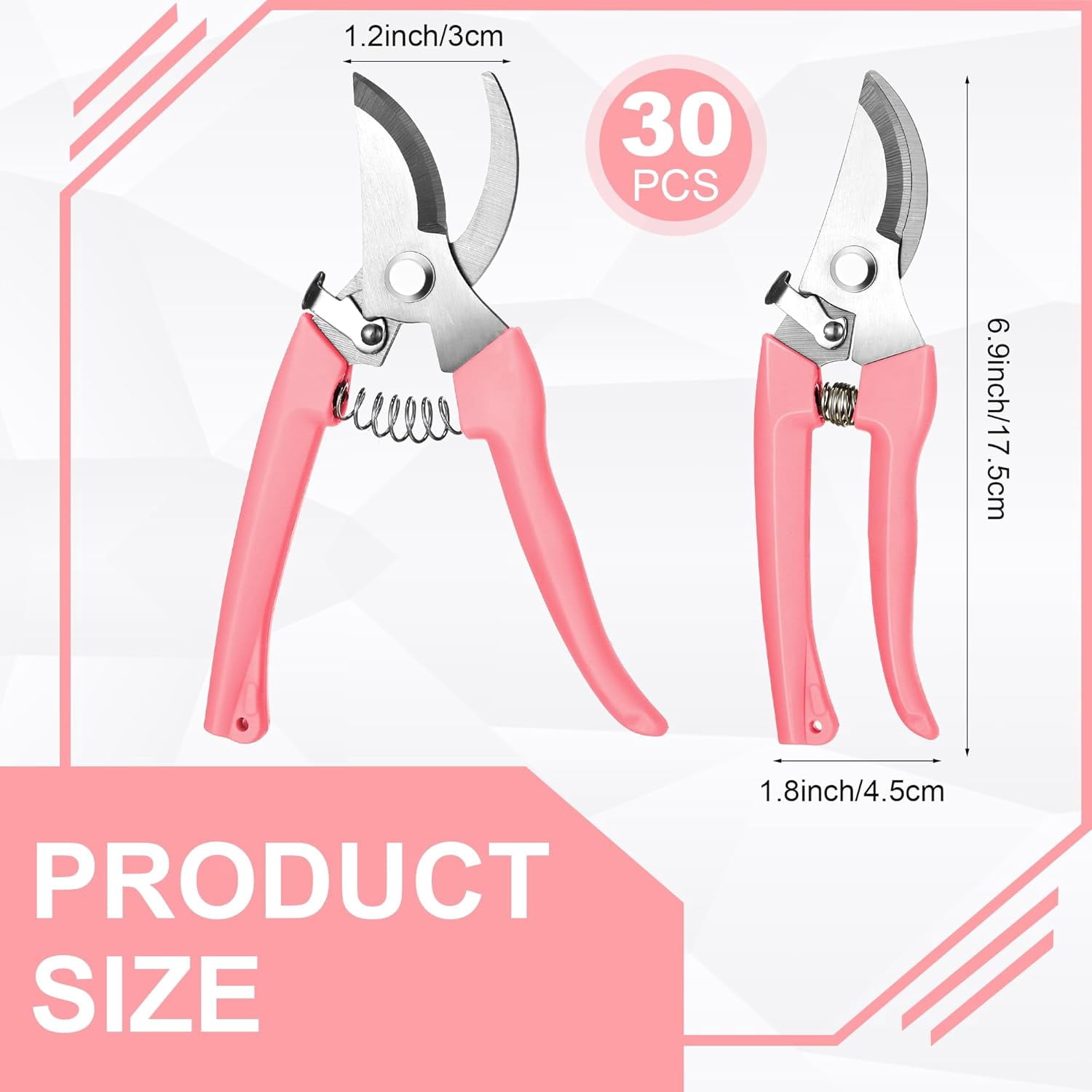 30 Garden Flower Shears Pruning Scissors Heavy Duty Plant Scissors Trimming Garden Clippers Hand Tree Pruner for Yard Gardening Plants Hedge Flower Tree Cutting Secateurs