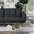thumbnail image 6 of Ucloveria 81" Modern Sofa Polyfiber Sofa Convertible Bed Wooden Legs Living Room Lounge, 6 of 7