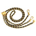 thumbnail image 2 of Cadena de bolitas doradas pequeñas para bolso, bolso de PU de metal con correa de hombro de repuesto para bolso cruzado estilo Chanel pequeño, cadena de bolitas doradas ajustable, 2 of 2