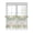 LightGreen, variant on Half Window Curtain 36 Inches Long, Boho Green Flower Window Treatment Curtain Drapes, Botanical Watercolor Leaf Floral Small Tier Curtains for Bathroom Over Sink, 27.5"x36", 2 Panels