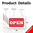 thumbnail image 2 of Come In We're Open Yard Sign 10 Pack of 24 Inch x 36 Inch Double Sided Weatherproof Heavy-Duty Plastic with Stake | Business Signage, Clear Messaging, Customer Ready | Made in USA, 2 of 7