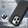 thumbnail image 4 of I-HONVA For iPhone 14 Pro Max Case,3-Layer Military Grade Drop Protection Anti-Slip Bumper Rugged Shockproof Dustproof Protection 6.7 inch Phone Case,Full Black, 4 of 7