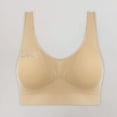 thumbnail image 5 of Seamless Sports Bra Sports Bras for Women Seamless Comfortable Yoga Bra with Removable Pads Wireless T-Shirt Bralette Khaki M, 5 of 6