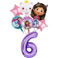 thumbnail image 5 of Decoración de fiesta de cumpleaños de casa de muñecas Gabby, vajilla temática de gato de dibujos animados, taza, plato, globos, suministros de fiesta para Baby Shower, 5 of 5