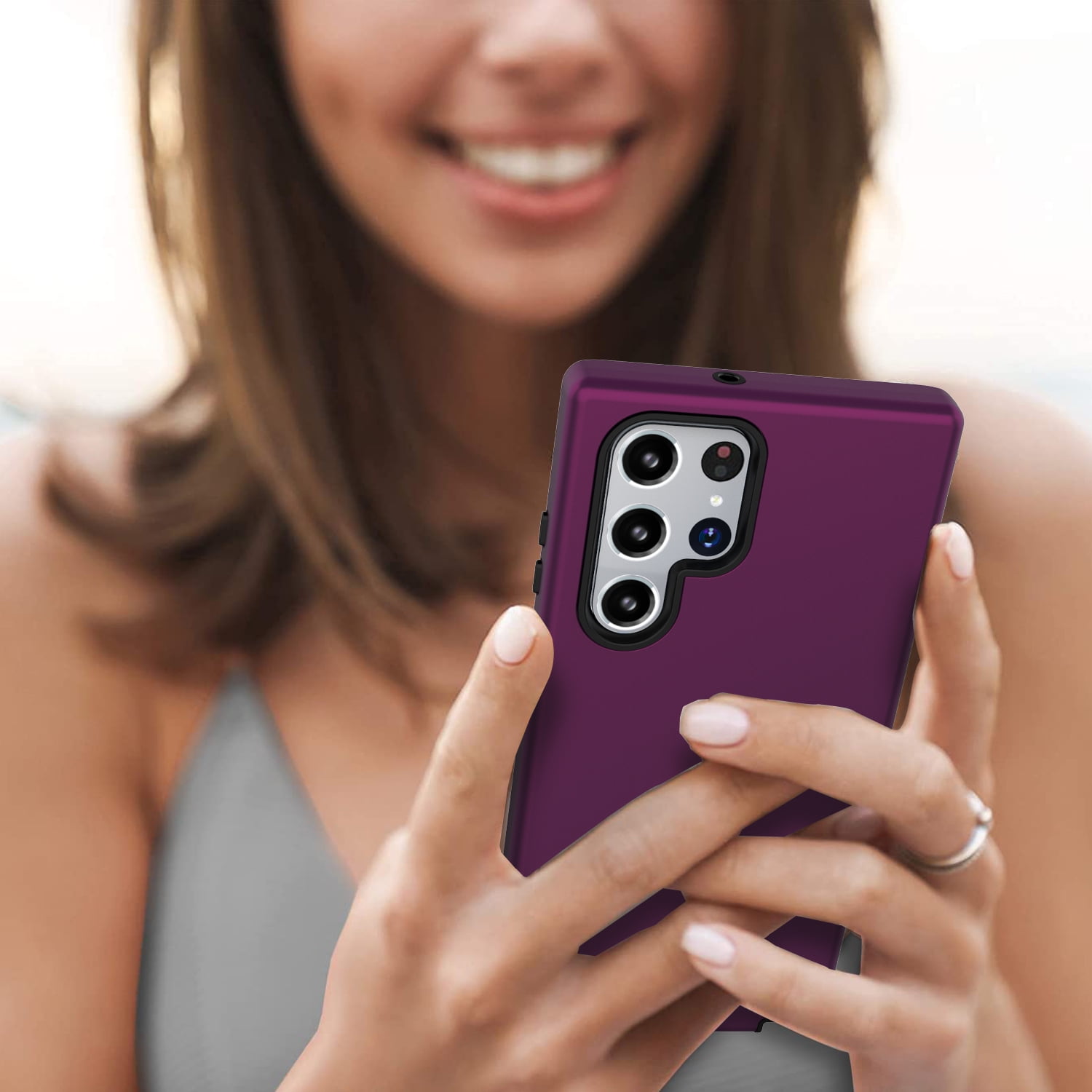 Samsung Galaxy S22 Ultra Case, Dteck Heavy Duty Shockproof Rugged Anti