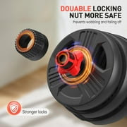 Adjustable Dumbbells, 30lbs Free Weights Dumbbells Convertible 2 in 1 Set Used as Barbell, Kettlebells, A Pair of Lightweight for Home Gym